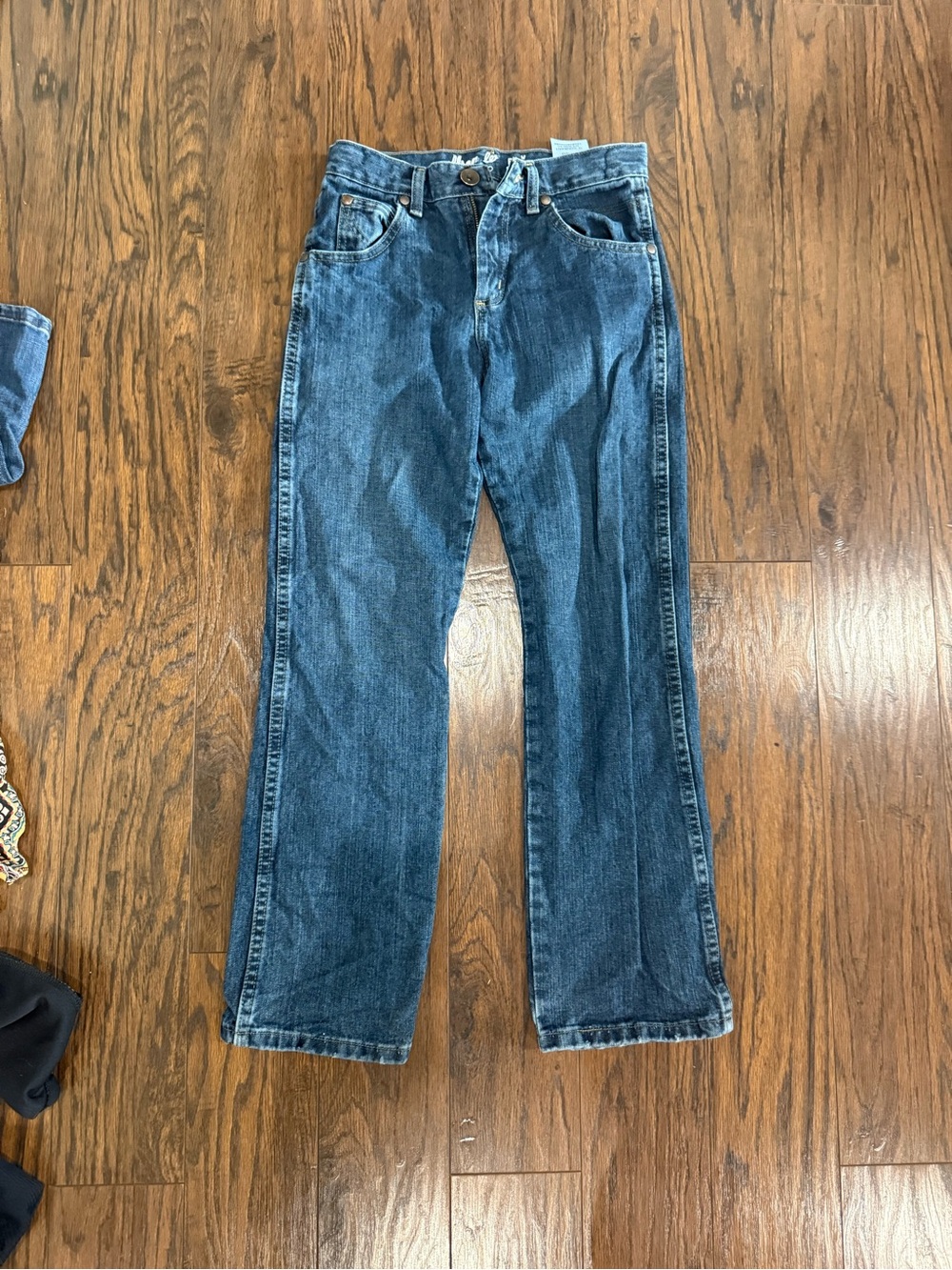 Kids Straight-Leg Blue Denim Jeans